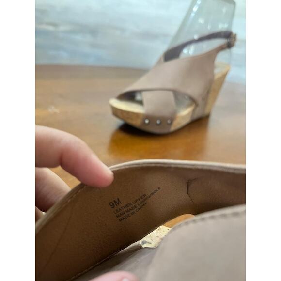 Lucky Brand Minari Slingback Wedge Sandals Womens Size 9 - Picture 6 of 6